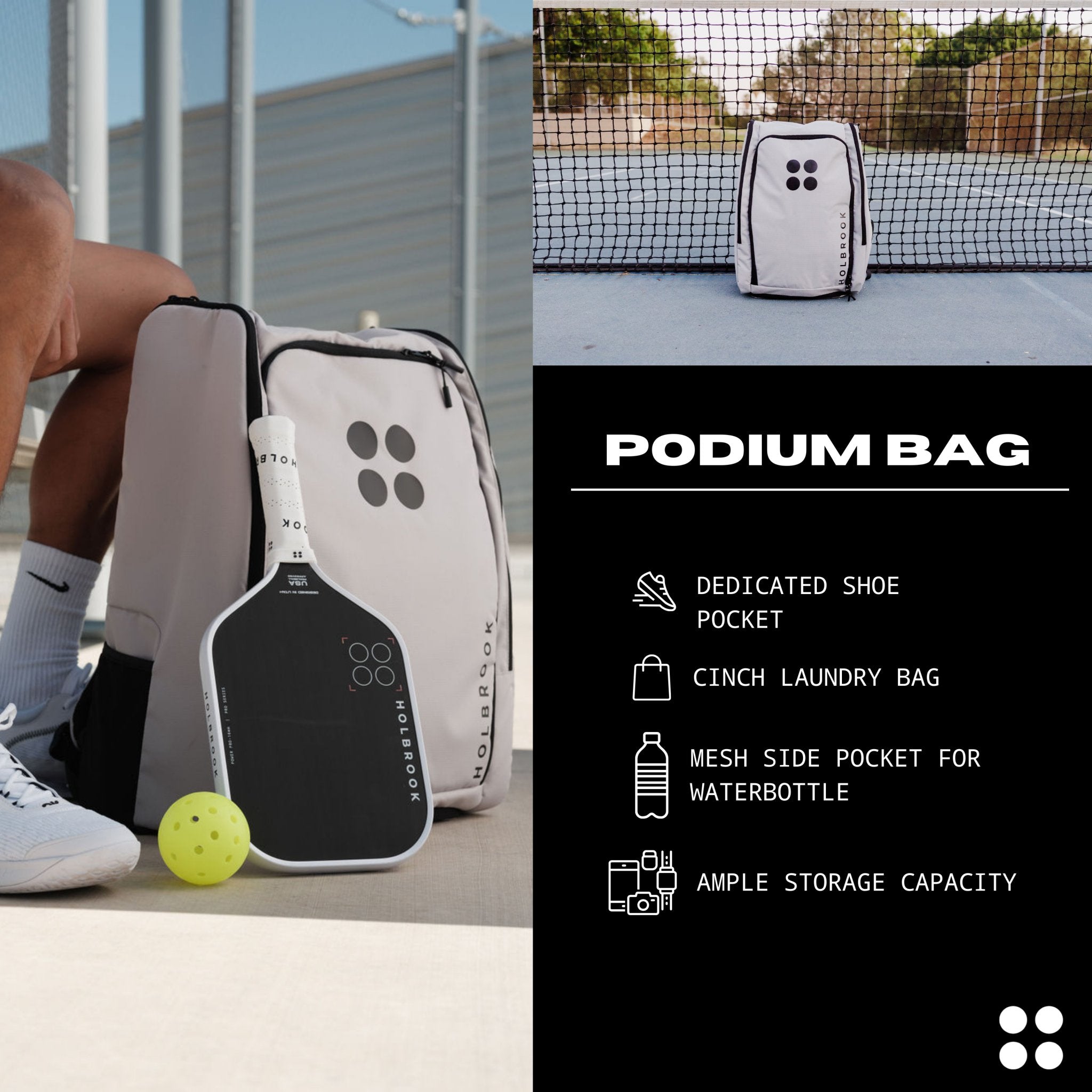 Podium Pickleball Bag - Holbrook Pickleball